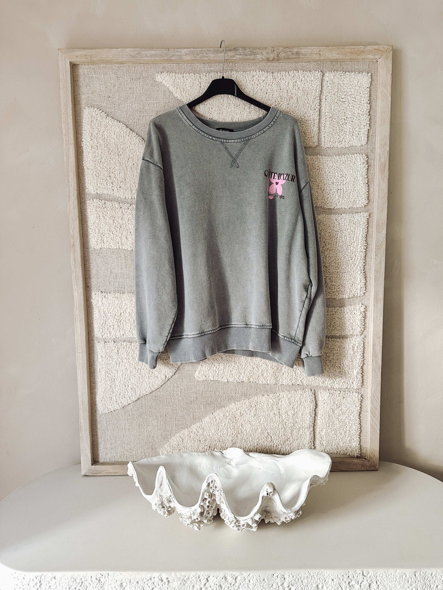 Sweatshirt „Saint-Tropez Côte d’Azur“ – Grau