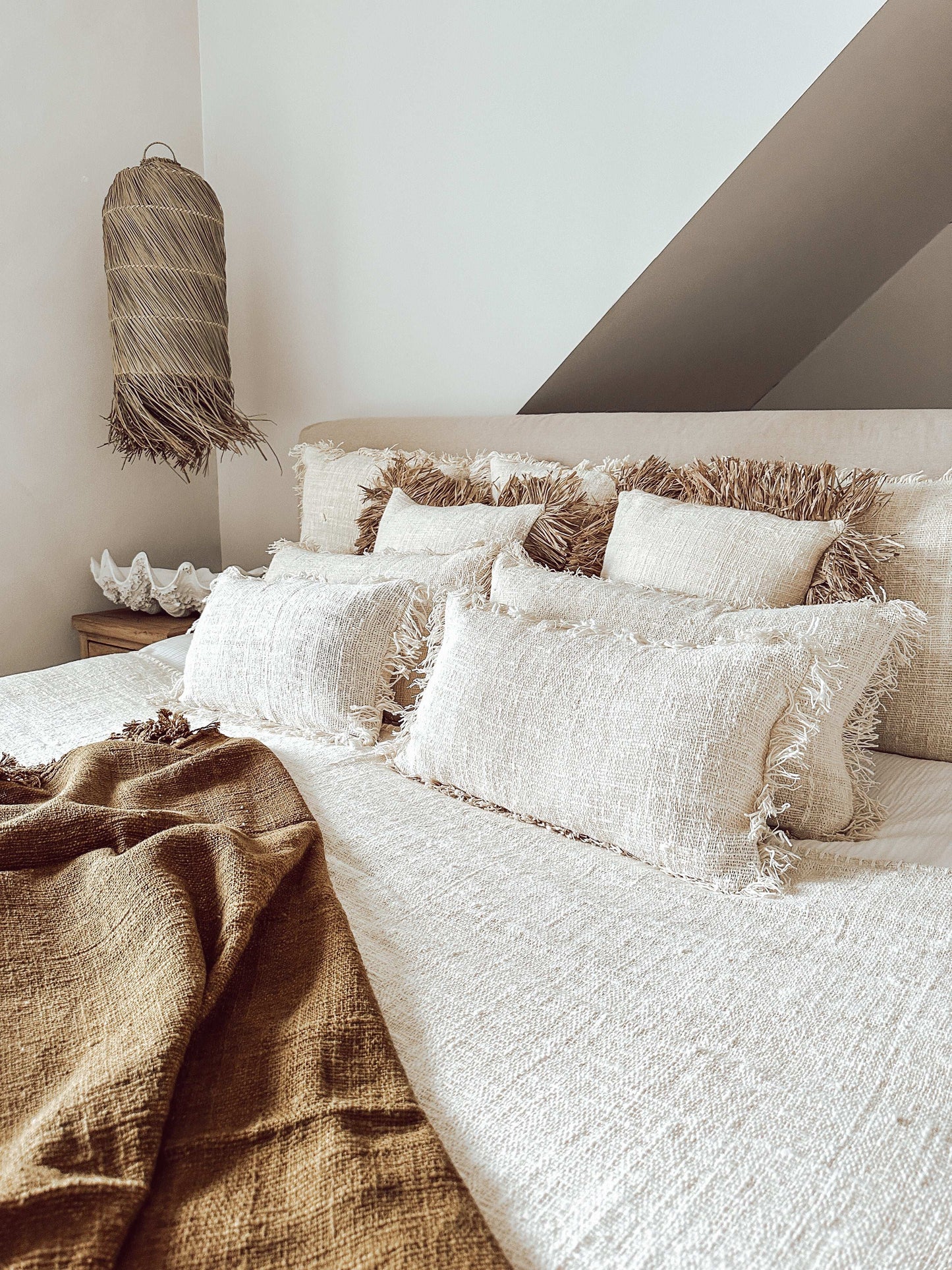 Leinen Kissen in warmem Beige (verschiedenen Größen)