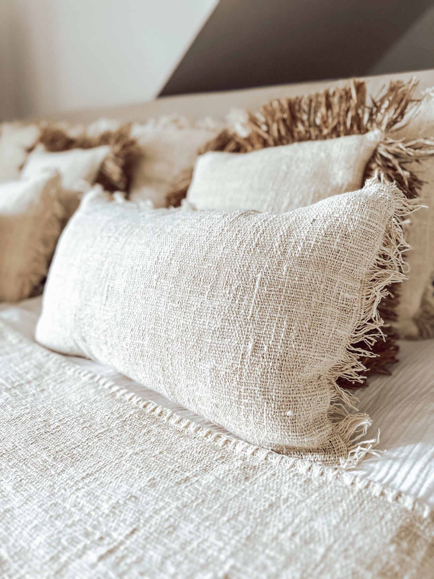 Leinen Kissen in warmem Beige (verschiedenen Größen)