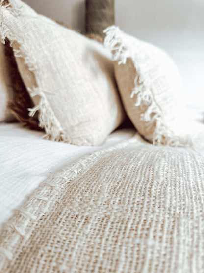 Leinen Kissen in warmem Beige (verschiedenen Größen)