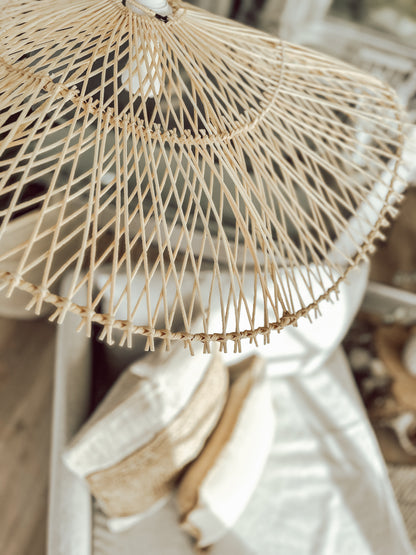 Wellenförmige Rattan-Hängelampe | Paso a Paso Interior