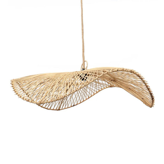 Wellenförmige Rattan-Hängelampe | Paso a Paso Interior